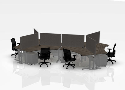 120 Think Desk Bundle (sit to stand) - Pod of 6