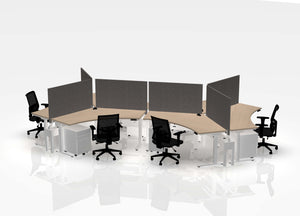 120 Think Desk Bundle (sit to stand) - Pod of 6
