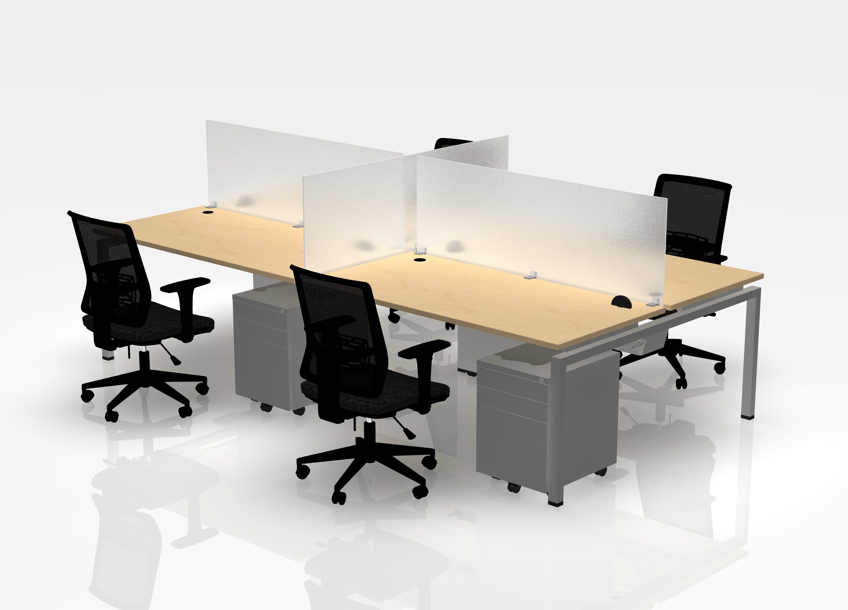 24" Jot Desk Bundle - Pod of 4