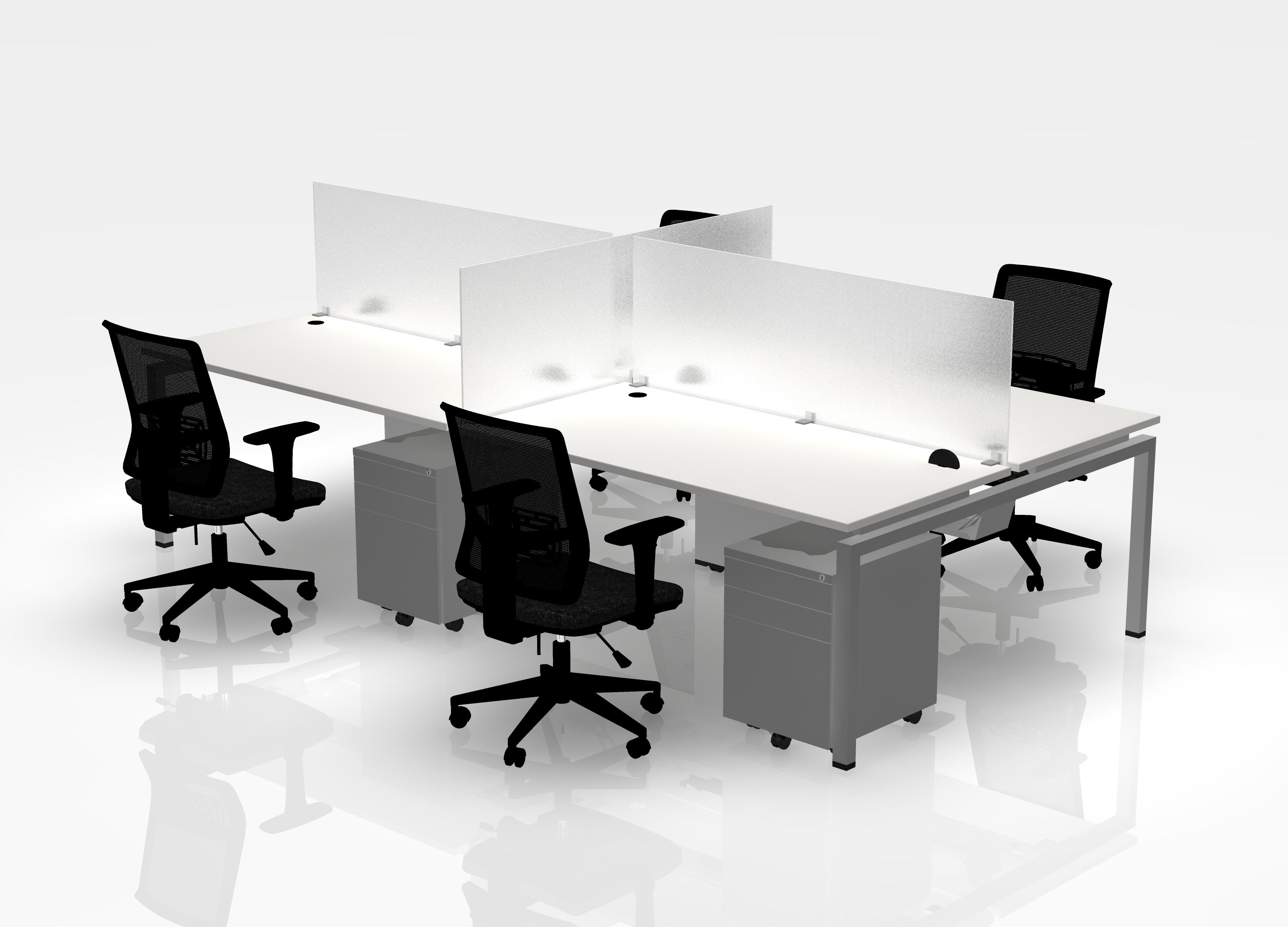 24" Jot Desk Bundle - Pod of 4