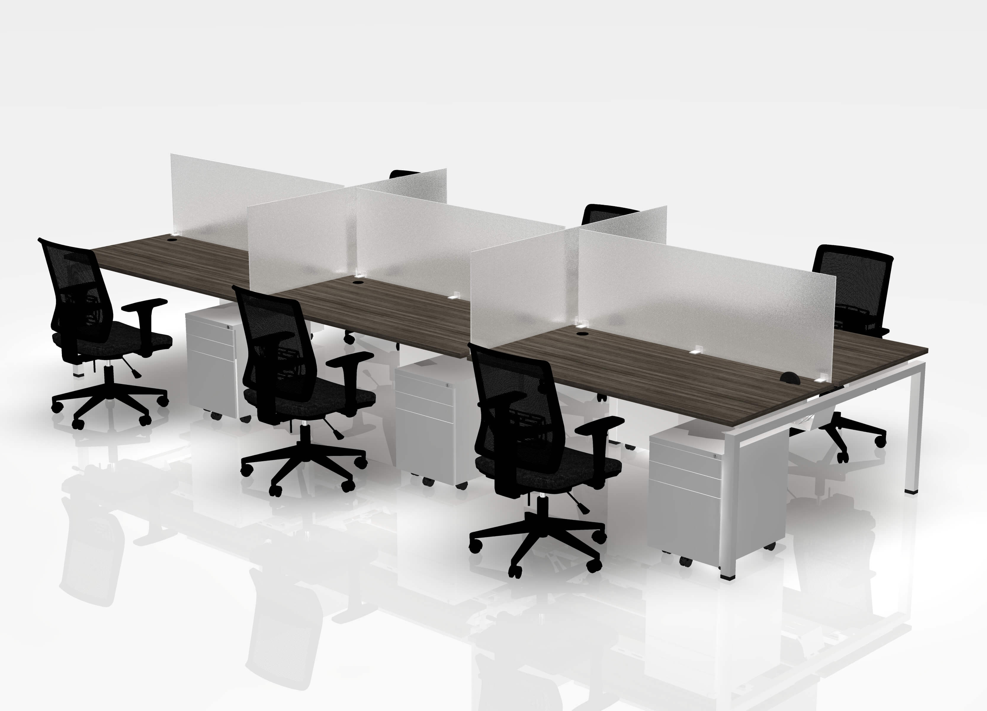 24" Jot Desk Bundle - Pod of 6