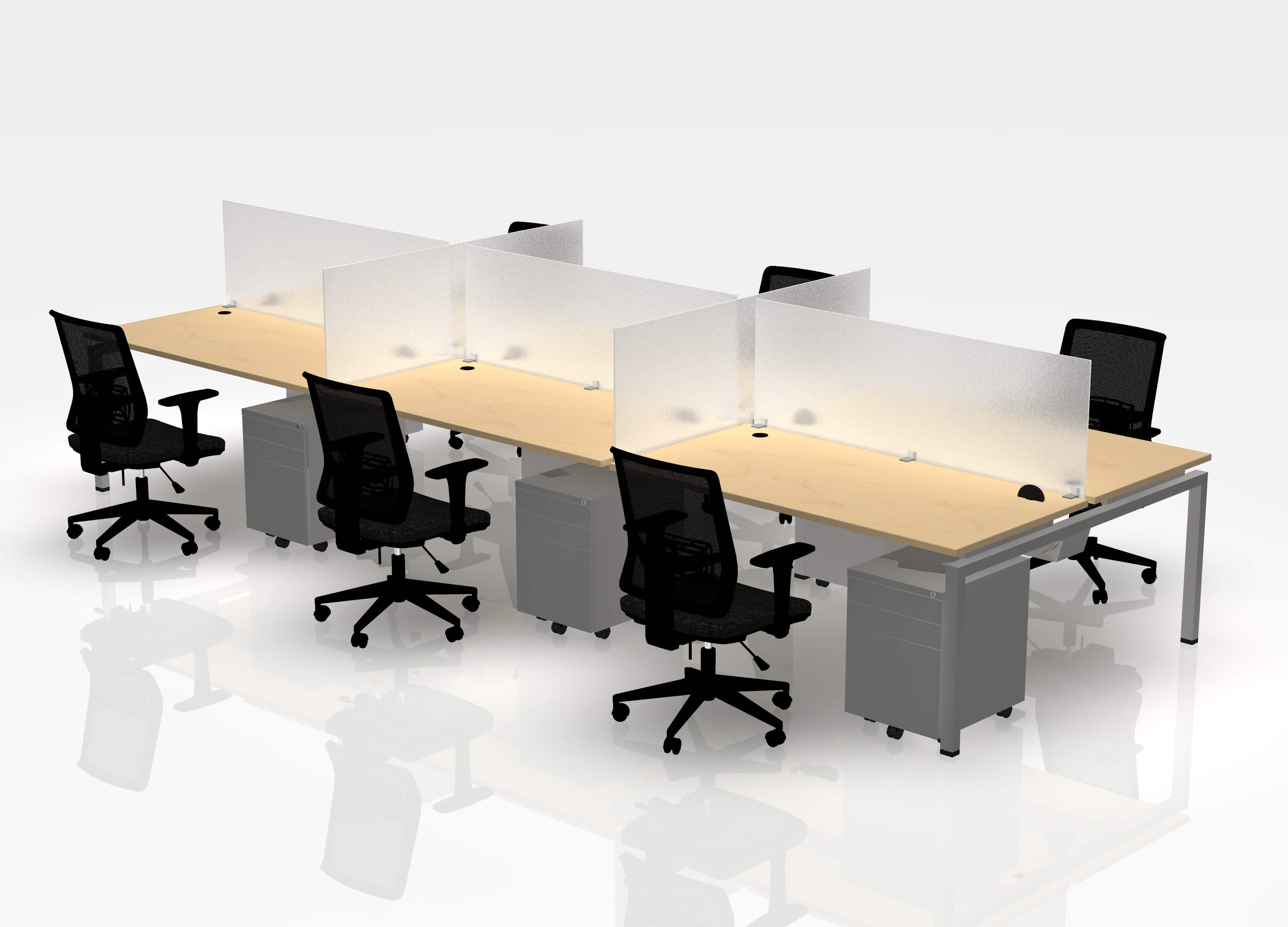 24" Jot Desk Bundle - Pod of 6