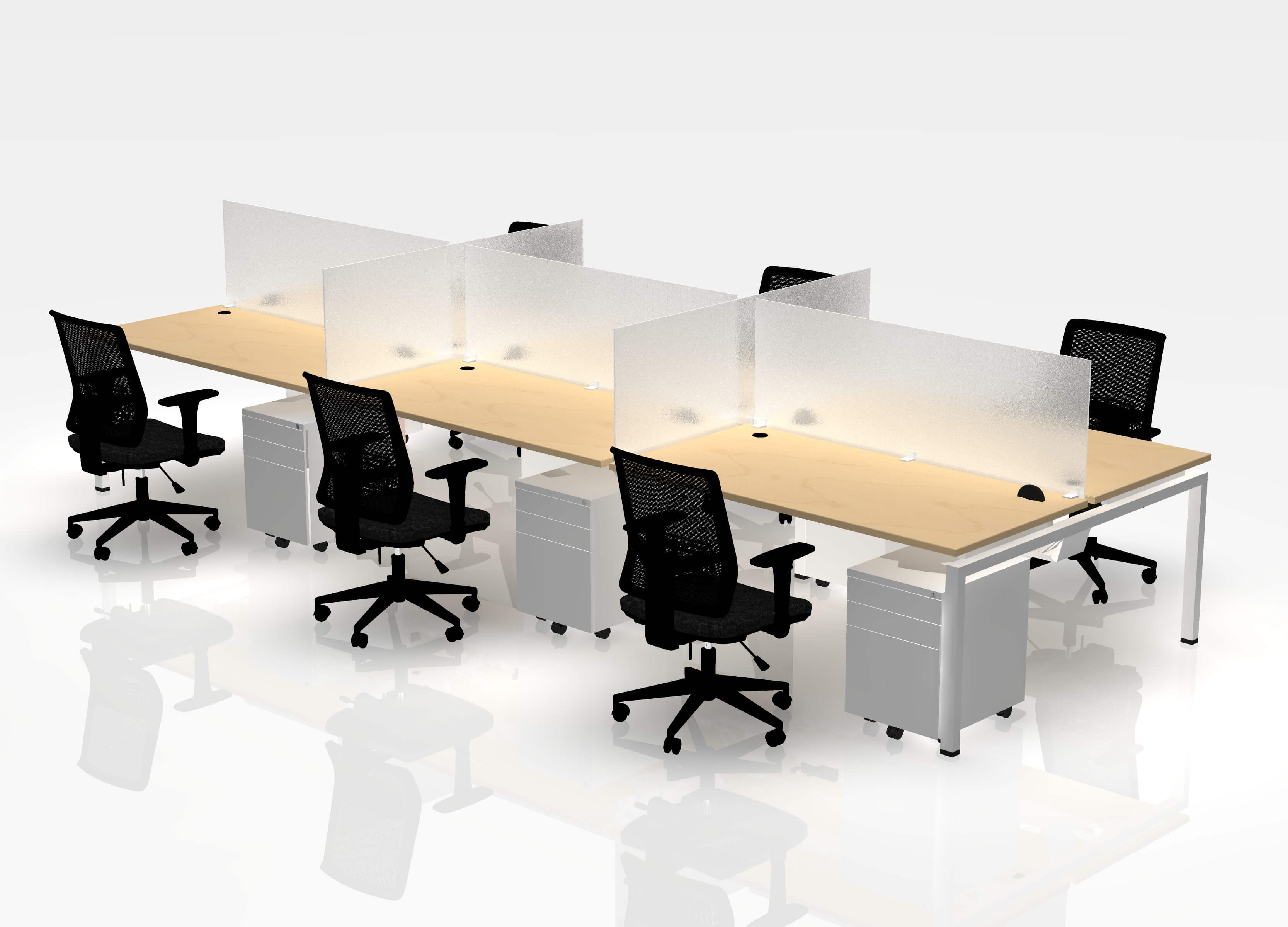 30" Jot Desk Bundle - Pod of 6