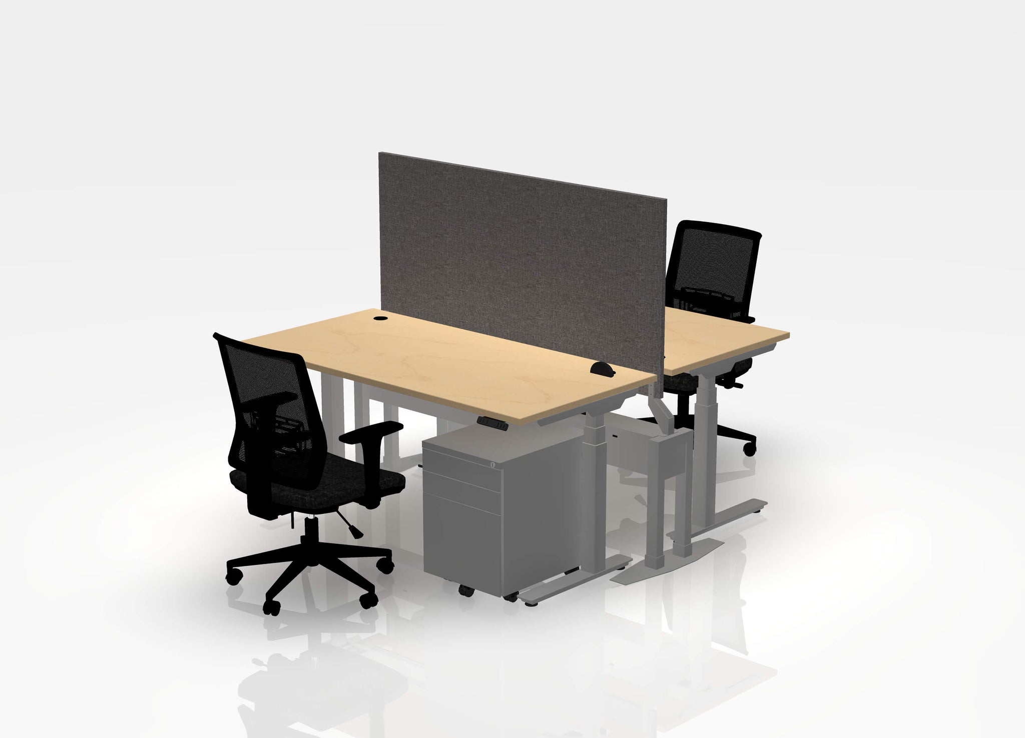 24" Think Desk Bundle (sit to stand) - Pod of 2