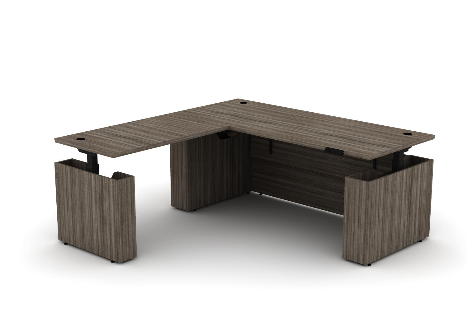 EDGE Height-Adjustable Desk L-Shape | Juniper Office