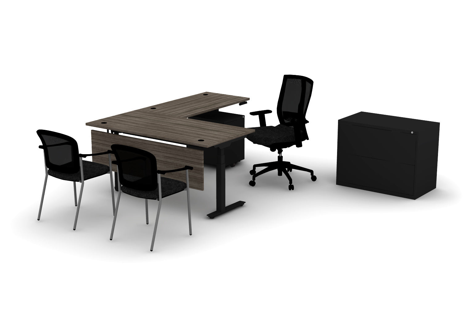 Premium Office Bundle – Think Desk (sit to stand)