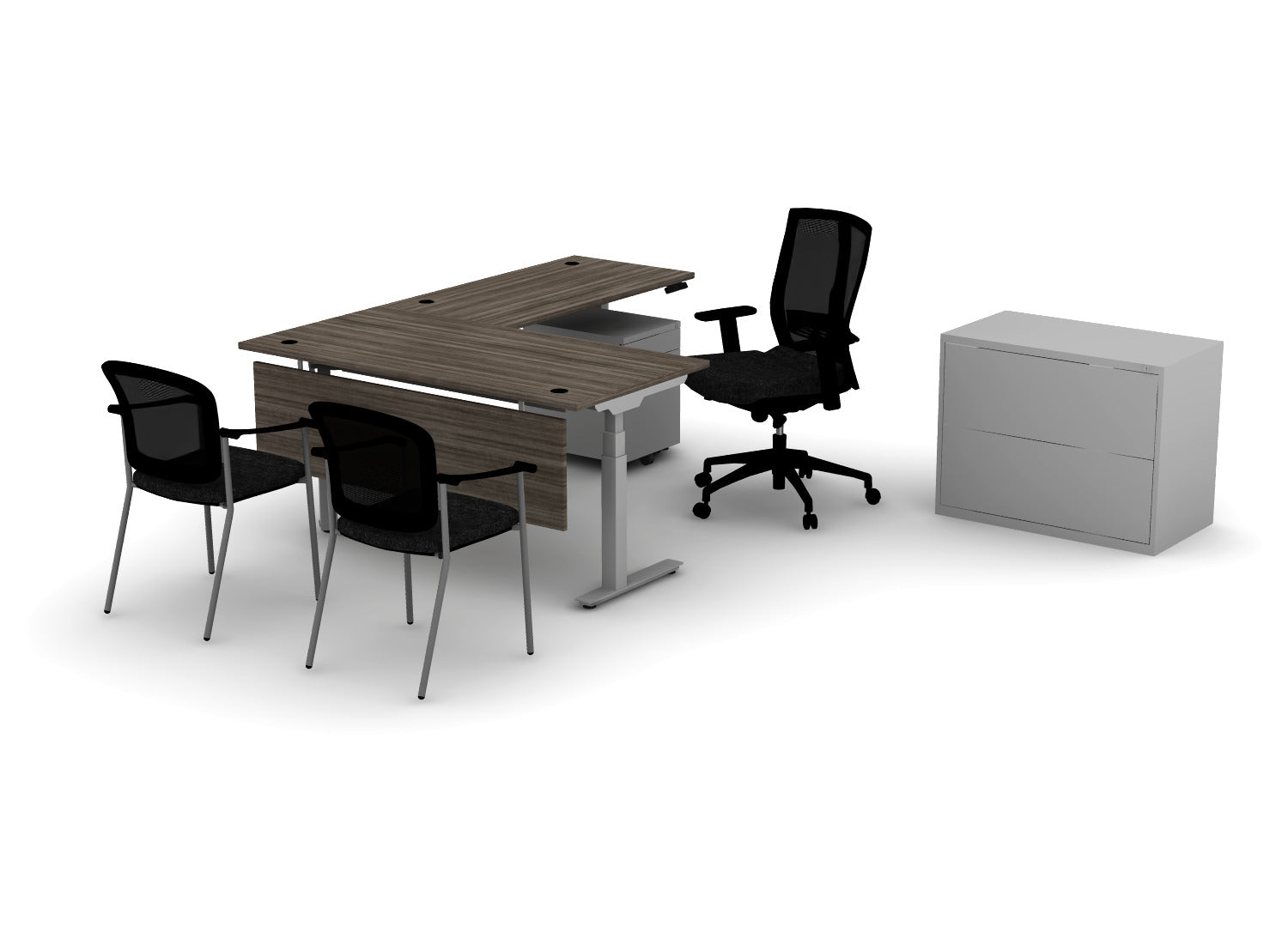 Premium Office Bundle – Think Desk (sit to stand)