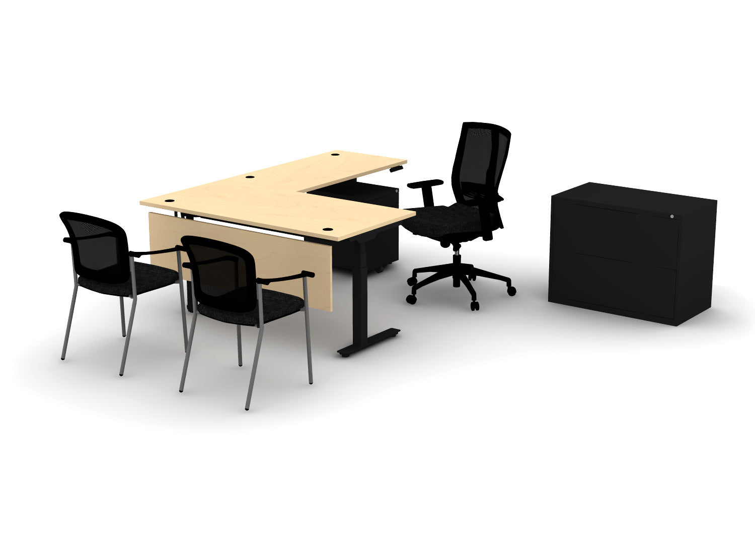 Premium Office Bundle – Think Desk (sit to stand)