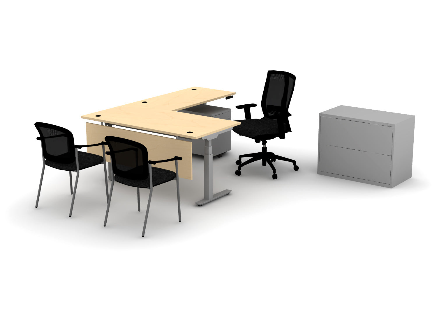 Premium Office Bundle – Think Desk (sit to stand)