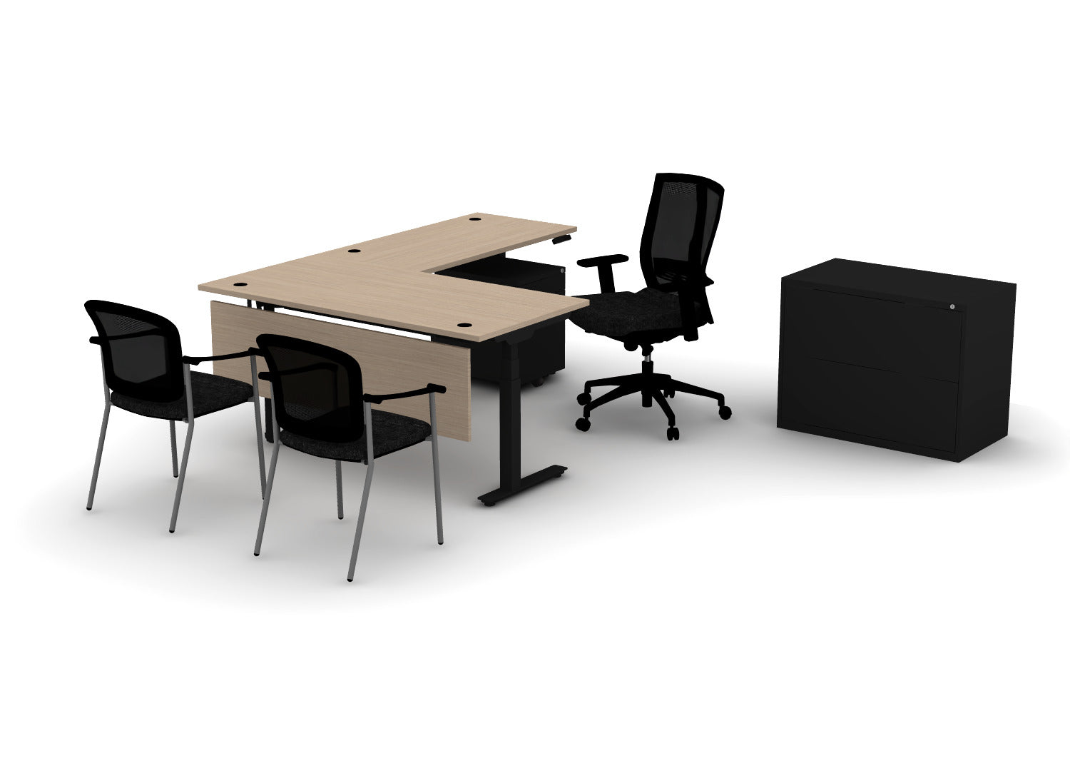 Premium Office Bundle – Think Desk (sit to stand)