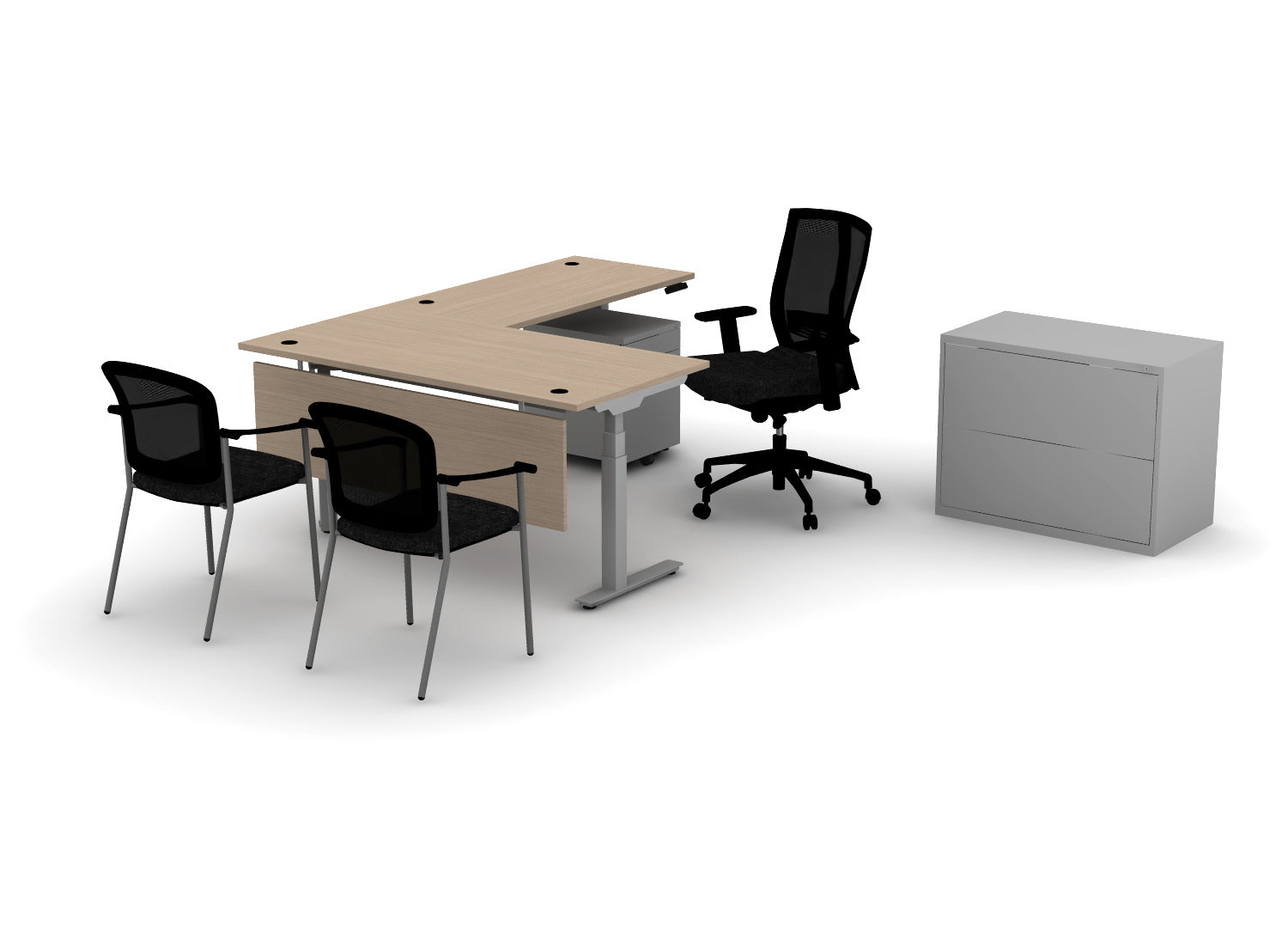 Premium Office Bundle – Think Desk (sit to stand)