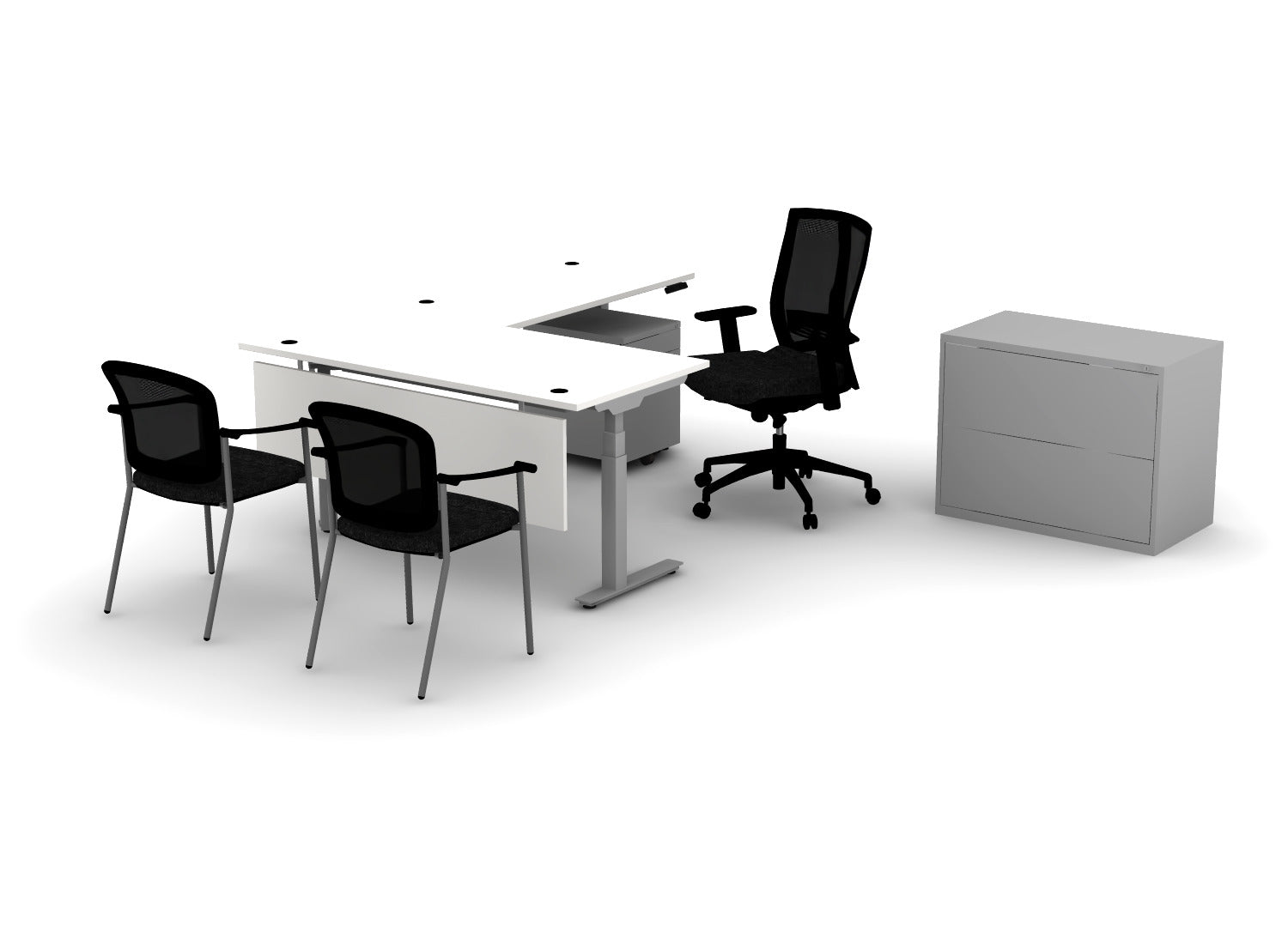 Premium Office Bundle – Think Desk (sit to stand)
