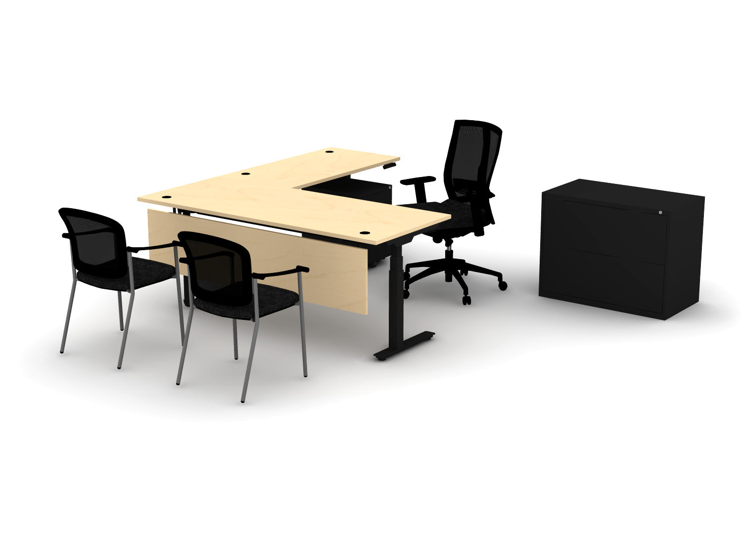 Premium Office Bundle – Think Desk (sit to stand)