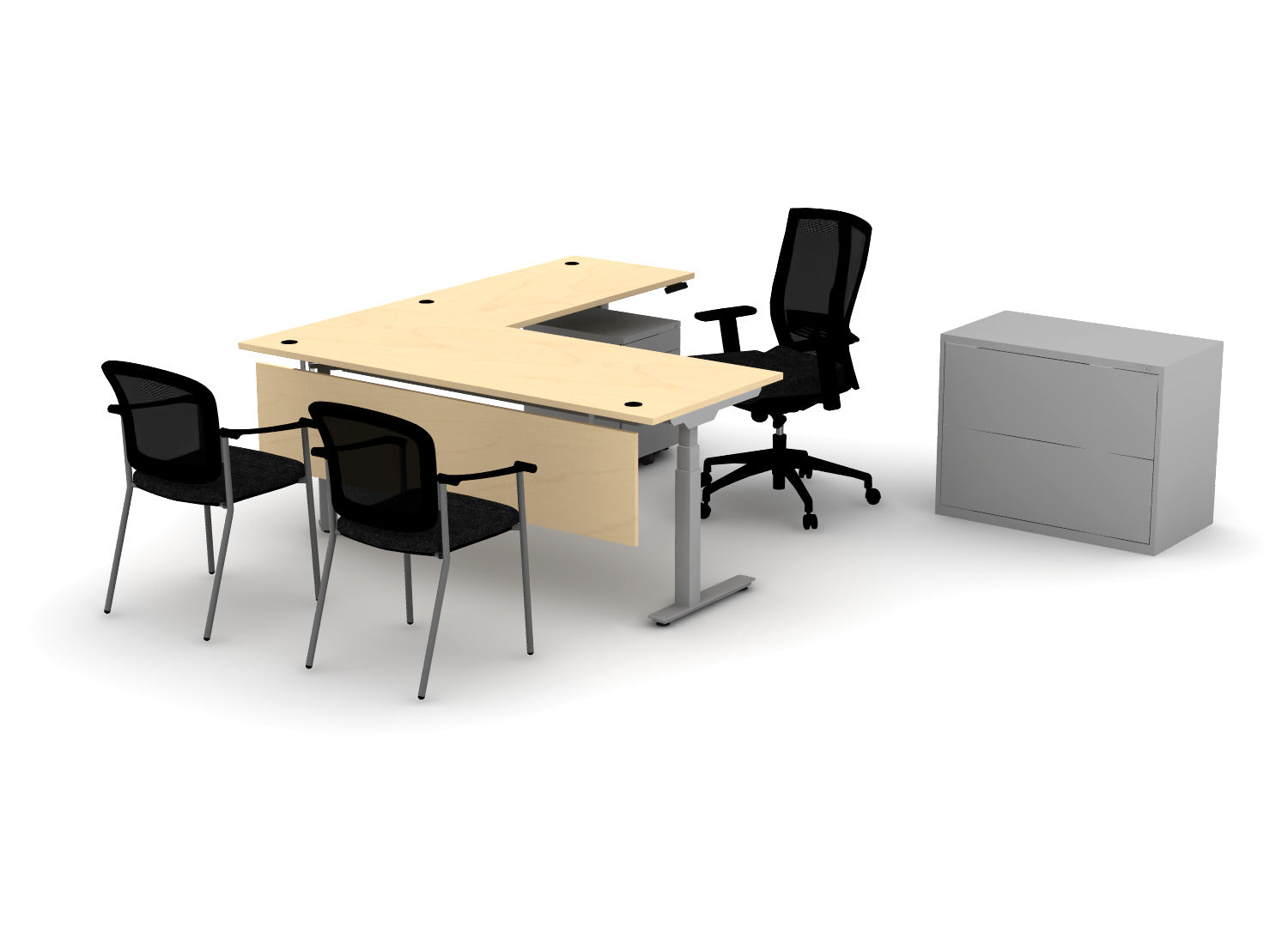 Premium Office Bundle – Think Desk (sit to stand)