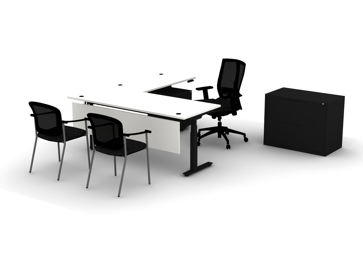 Premium Office Bundle – Think Desk (sit to stand)