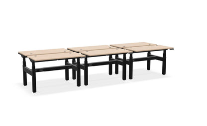 Think Adjustable-Height Benched Desks for 6