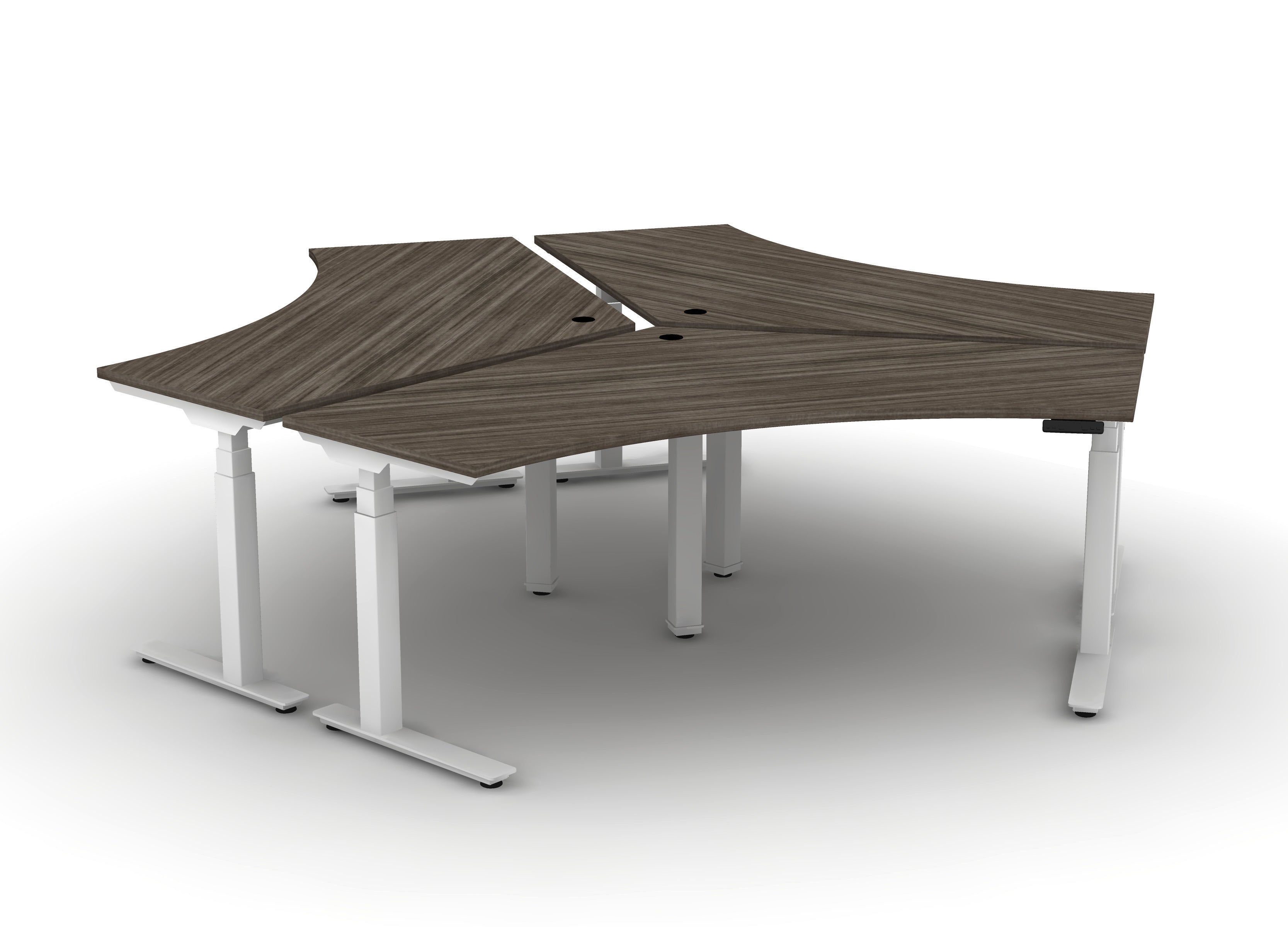 120 Think Desk (sit to stand) - Pod of 3