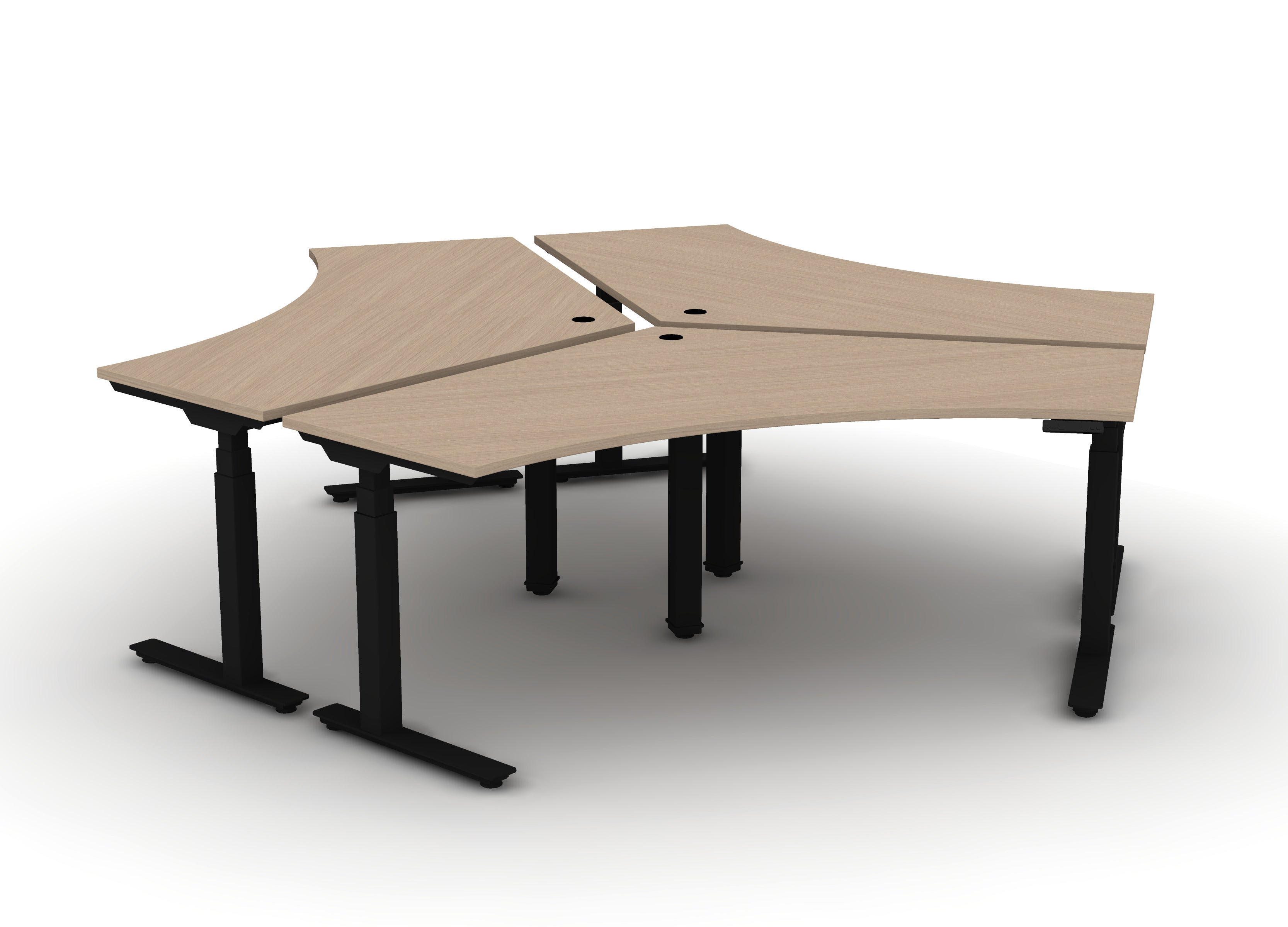 120 Think Desk (sit to stand) - Pod of 3