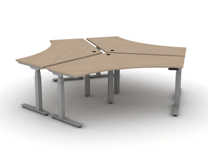 120 Think Desk (sit to stand) - Pod of 3