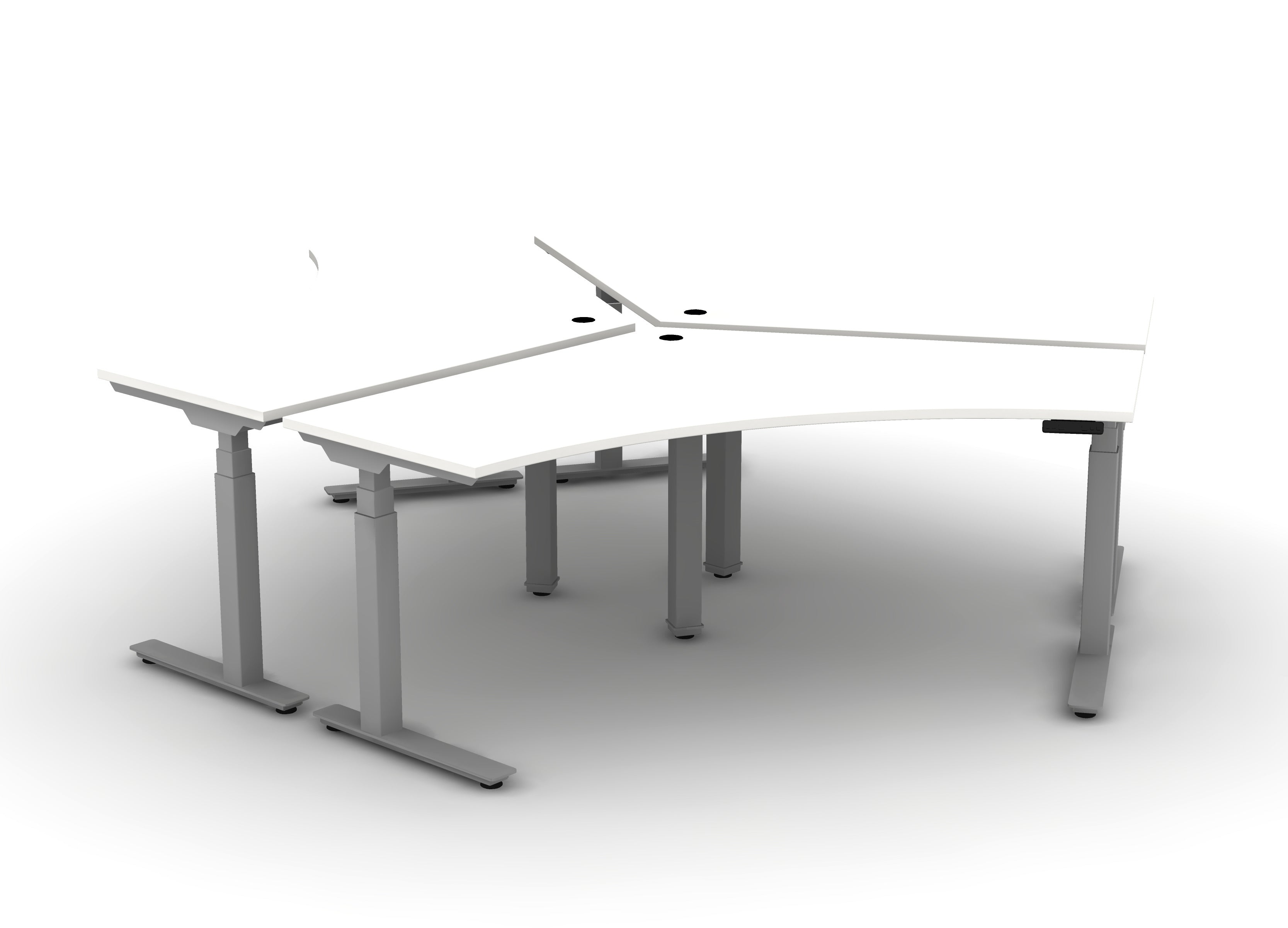 120 Think Desk (sit to stand) - Pod of 3