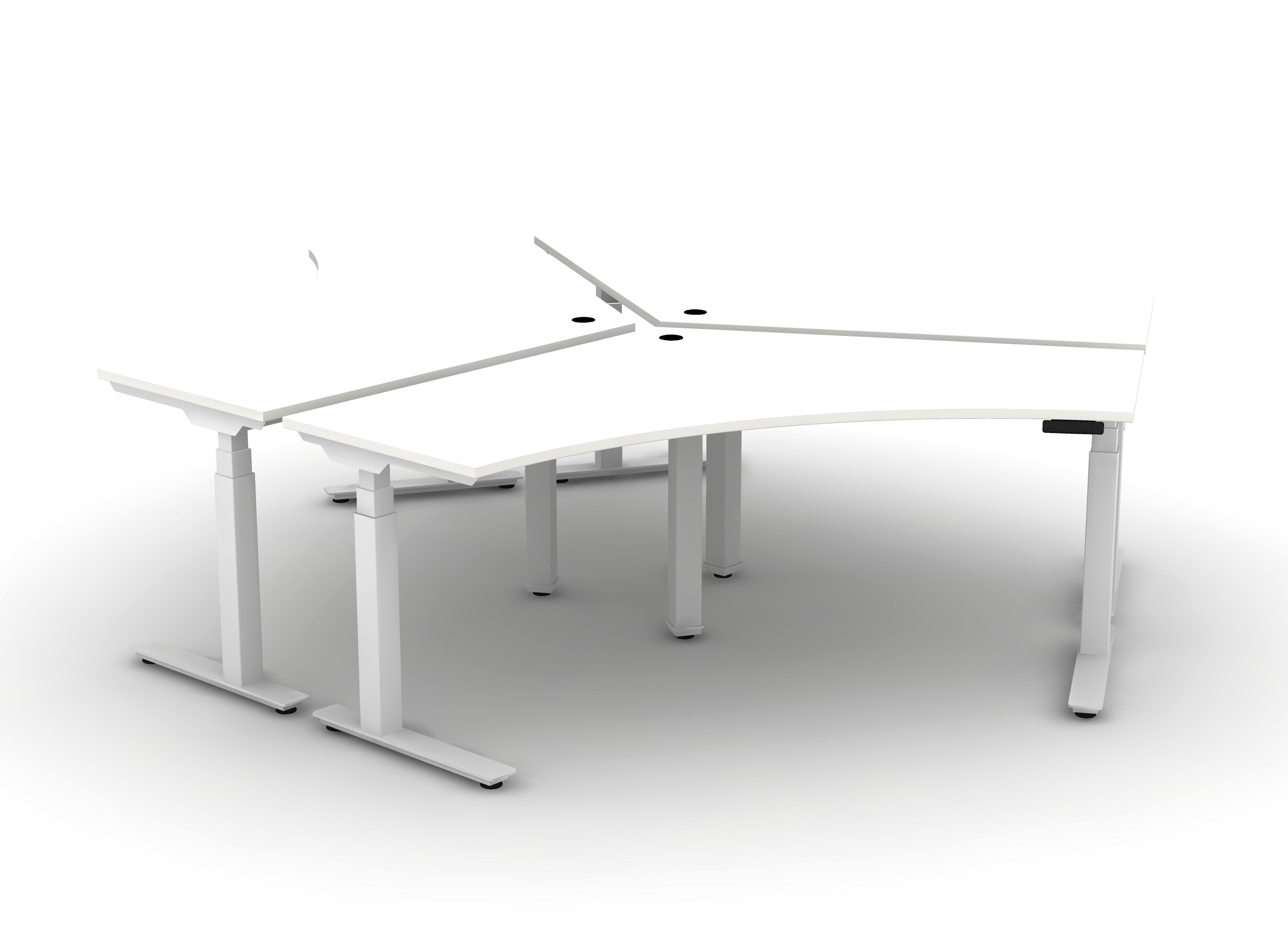 120 Think Desk (sit to stand) - Pod of 3