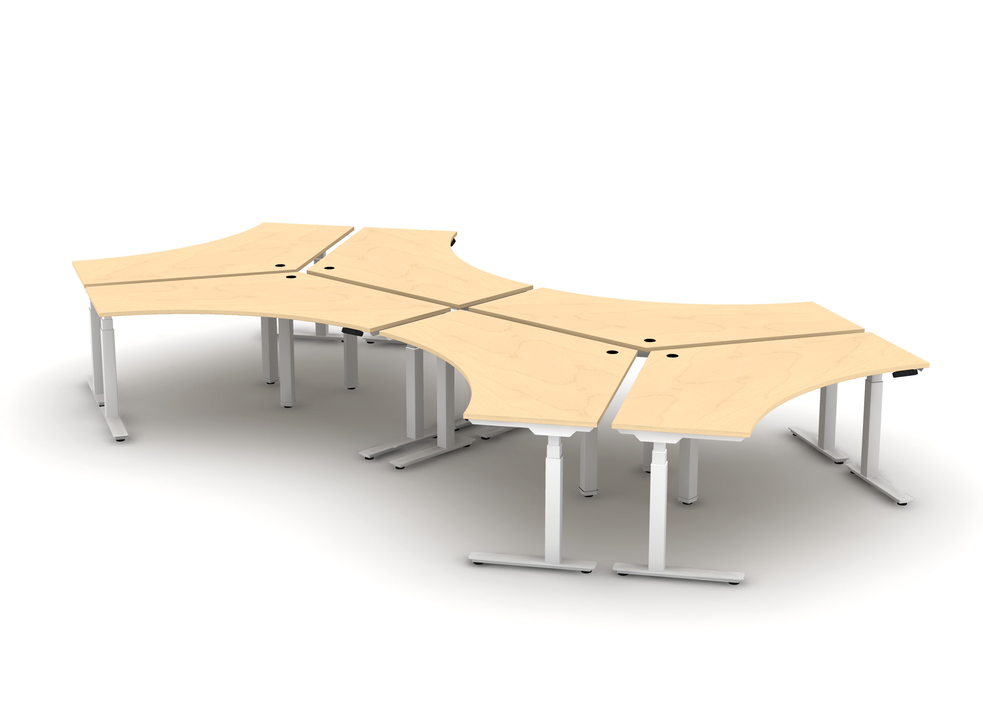 120 Think Desk (sit to stand) - Pod of 6