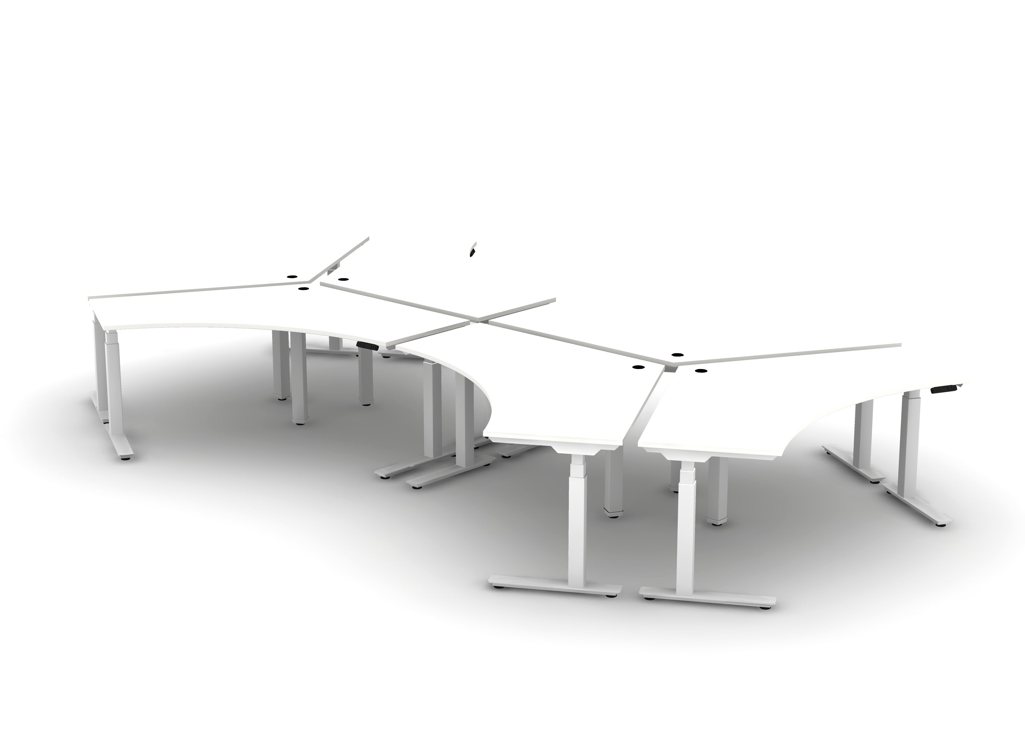 120 Think Desk (sit to stand) - Pod of 6