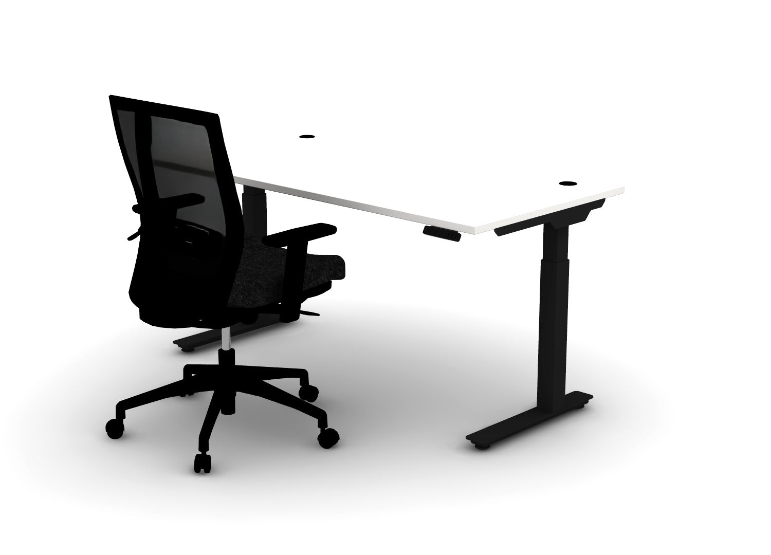 Think Desk (sit to stand) + Chair Bundle | Juniper