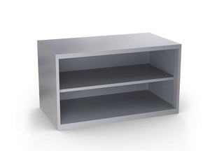 36" Low Open Shelf Lateral - Matte Silver